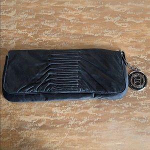 Bebe Satin Clutch NWOT